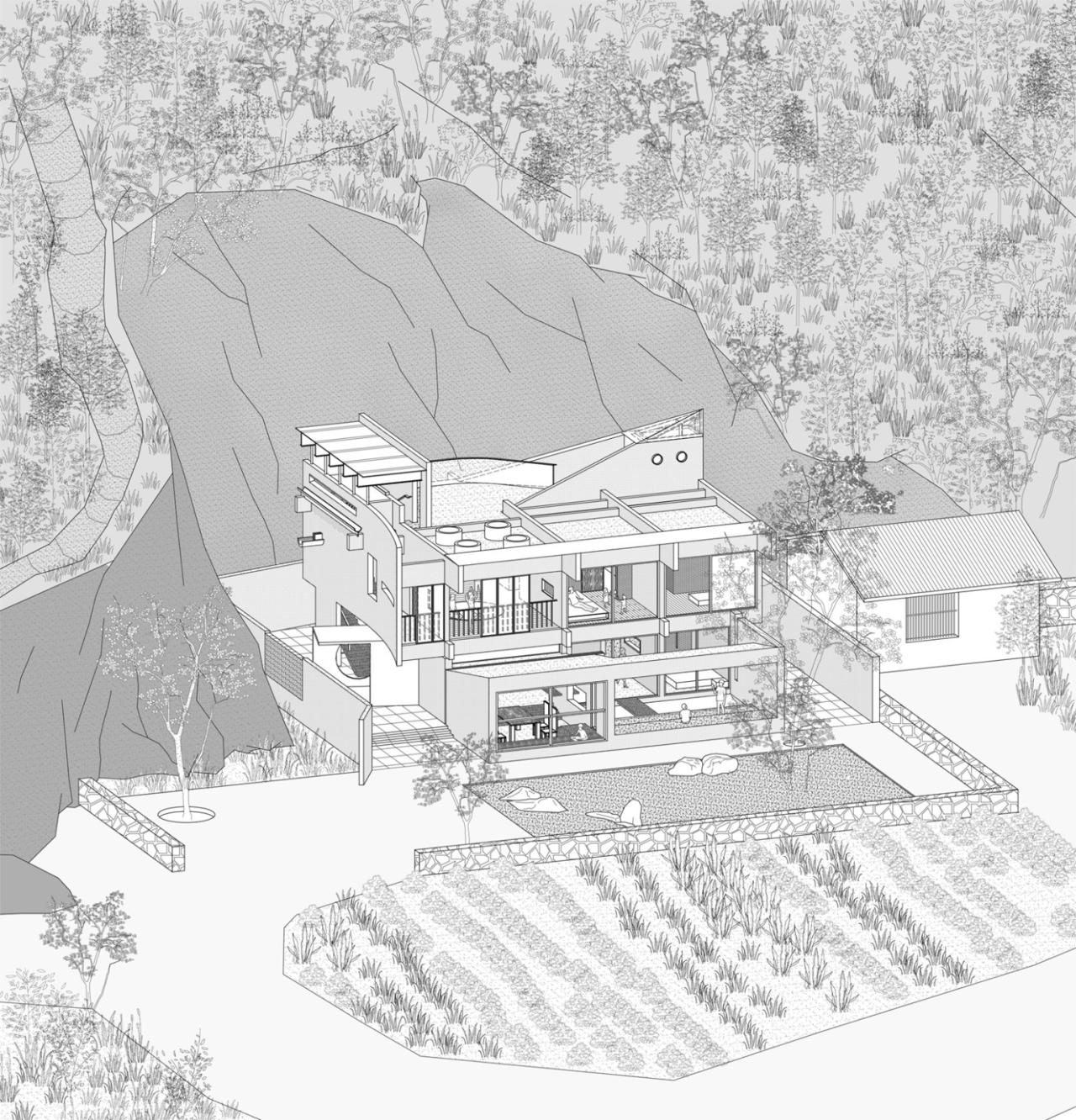 BIM建筑|崖之家 / 郦文曦建筑事务所 BIM建筑|崖之家 / 郦文曦建筑事务所
