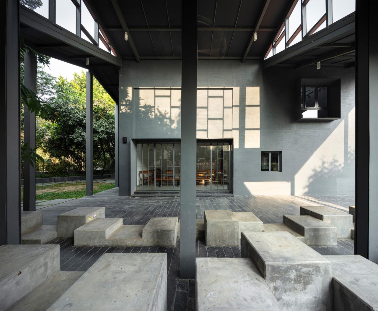 BIM建筑|Arthshila文化中心 – 文化适应及再利用私人基础设施 / Abin Design Studio BIM建筑|Arthshila文化中心 – 文化适应及再利用私人基础设施 / Abin Design Studio
