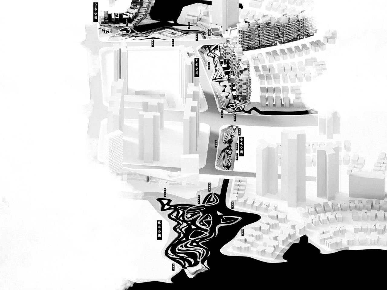BIM建筑|景观设计:麓湖水线公园 / Lab D+H BIM建筑|景观设计:麓湖水线公园 / Lab D+H