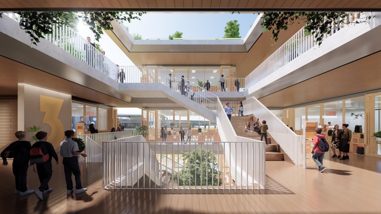 BIM建筑|拥抱童真的“绿野小镇” 原创 :杭州钱江新城的未来校园 / 10 Design BIM建筑|拥抱童真的“绿野小镇” 原创 :杭州钱江新城的未来校园 / 10 Design