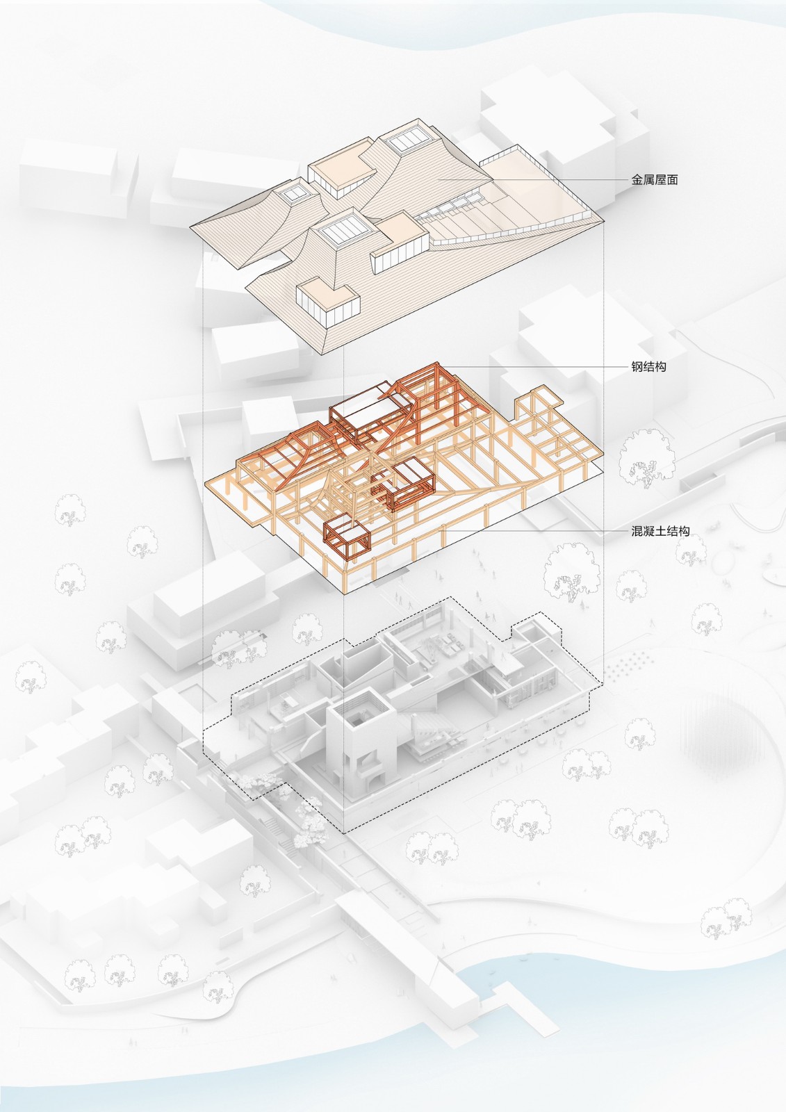 BIM建筑|光的中庭:泊心域社区邻里中心 / 孟凡浩-line+建筑事务所 BIM建筑|光的中庭:泊心域社区邻里中心 / 孟凡浩-line+建筑事务所