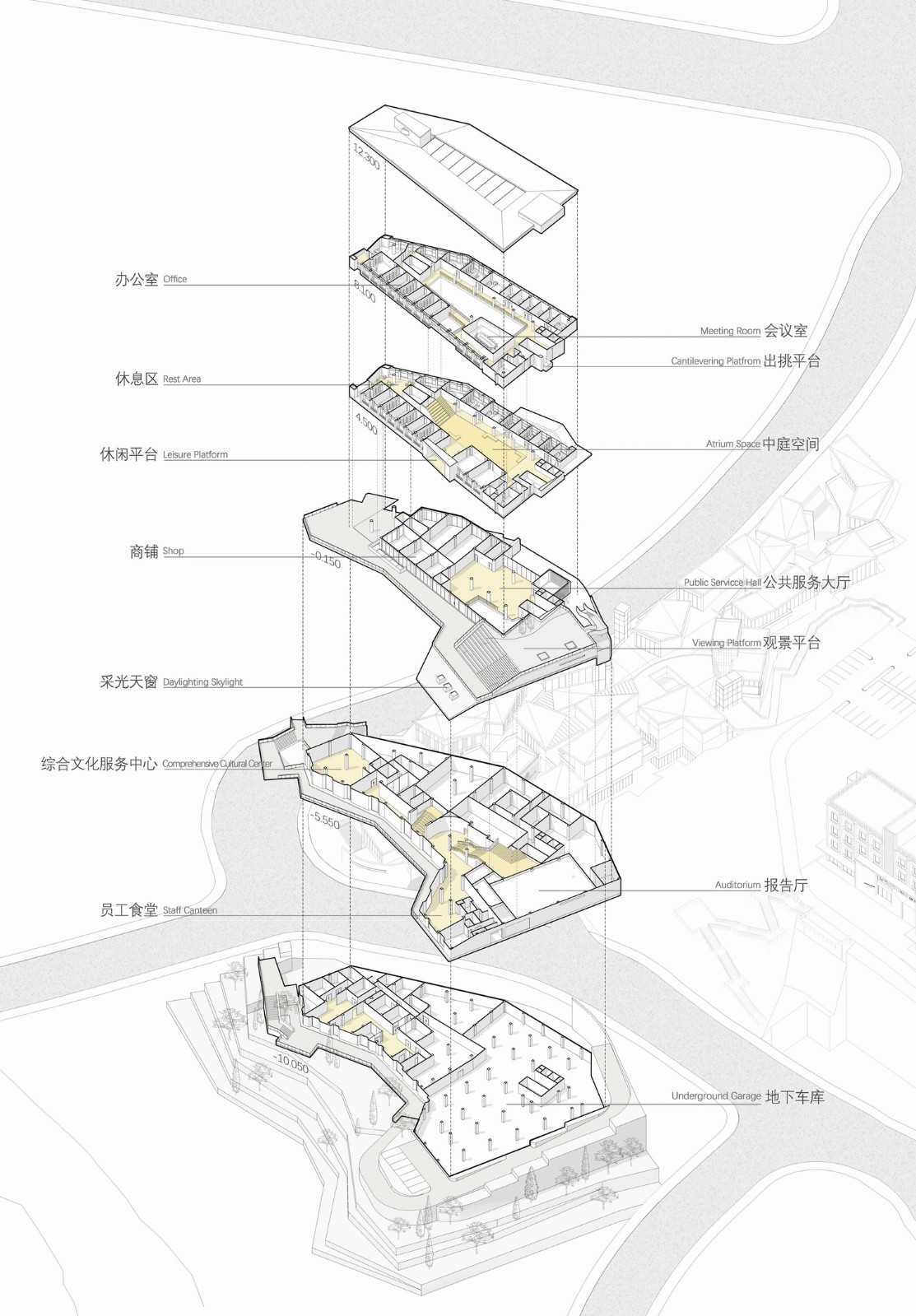 BIM建筑|磁器口服务中心 / 重庆悦集建筑设计 BIM建筑|磁器口服务中心 / 重庆悦集建筑设计