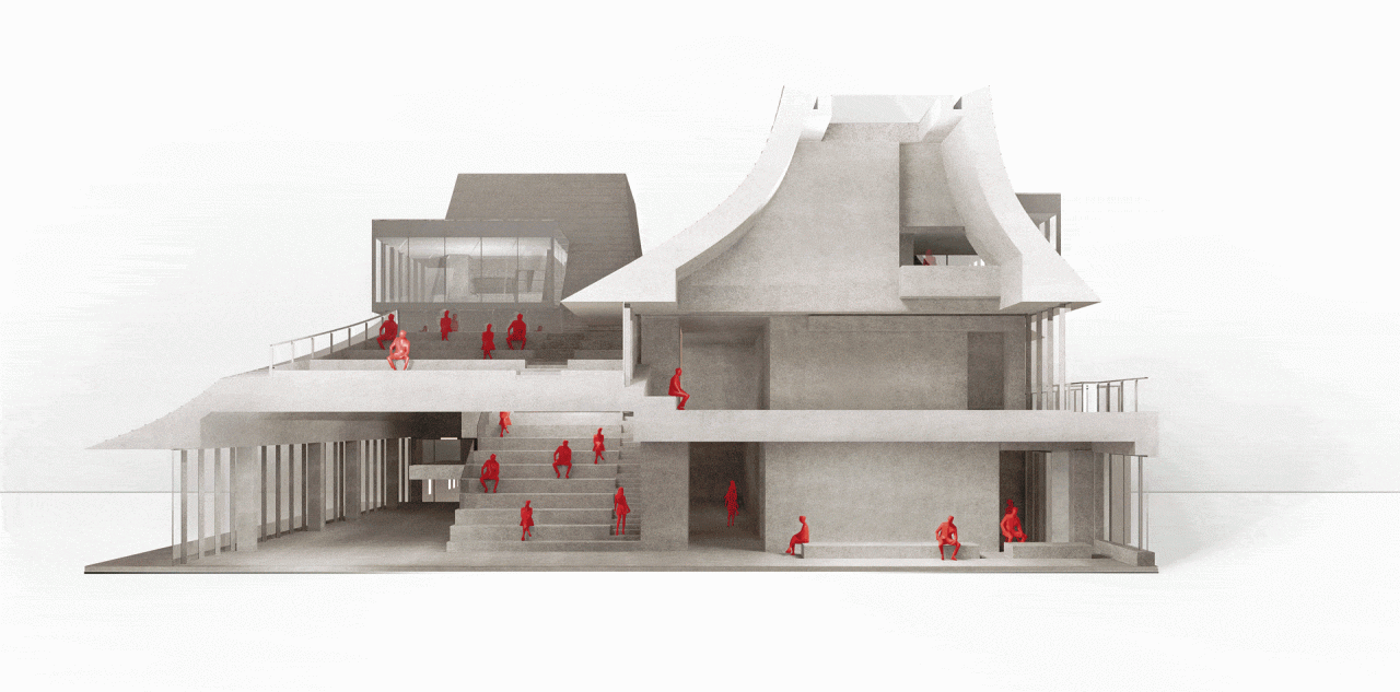 BIM建筑|光的中庭:泊心域社区邻里中心 / 孟凡浩-line+建筑事务所 BIM建筑|光的中庭:泊心域社区邻里中心 / 孟凡浩-line+建筑事务所