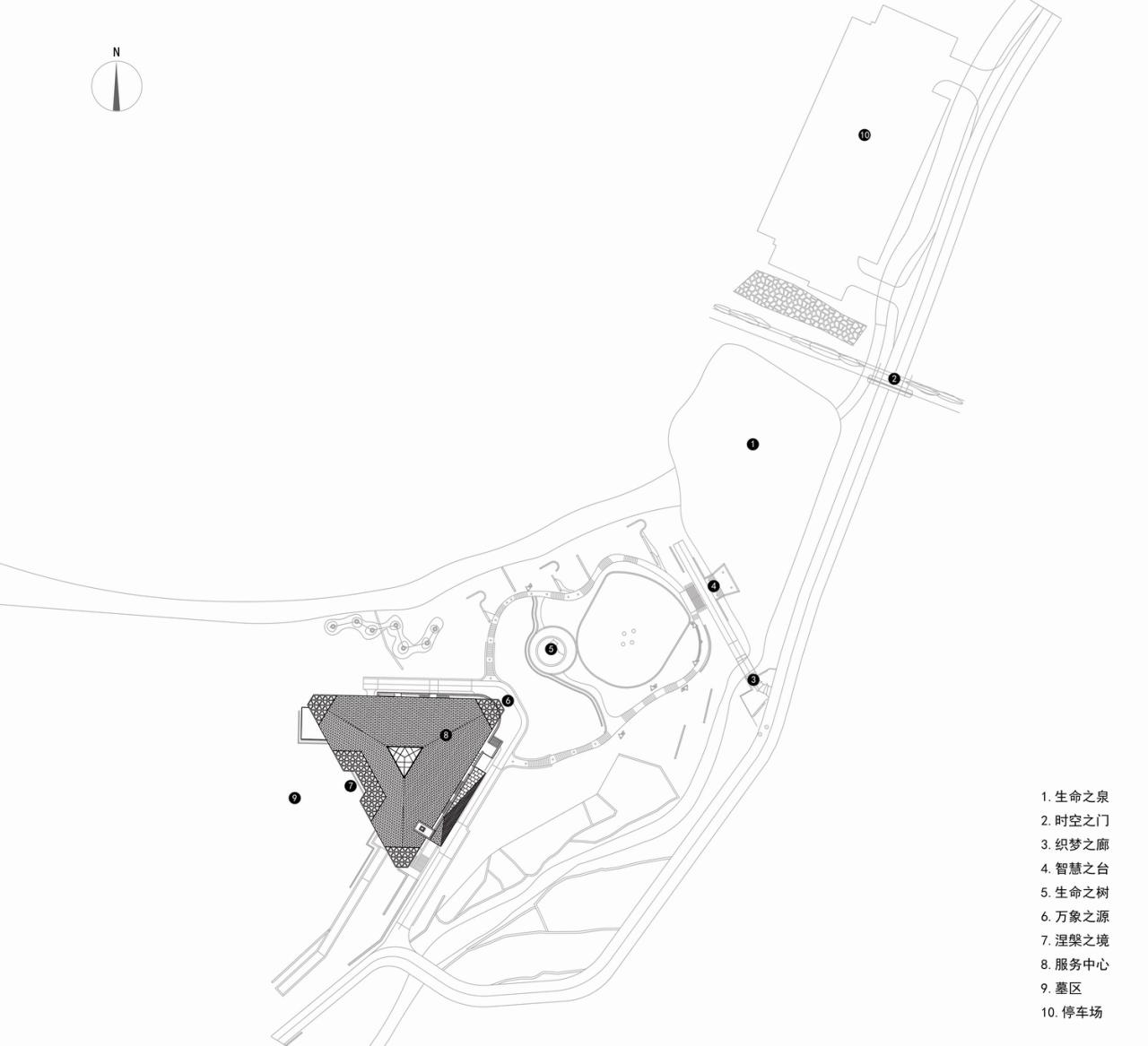 BIM建筑|化作天上的星星, 静美的灵魂栖息地:石家庄安德生命纪念公园·云镜 / 小隐建筑 BIM建筑|化作天上的星星, 静美的灵魂栖息地:石家庄安德生命纪念公园·云镜 / 小隐建筑