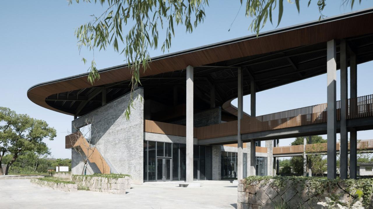 BIM建筑|台州路廊驿站 / 园舍建筑景观 BIM建筑|台州路廊驿站 / 园舍建筑景观