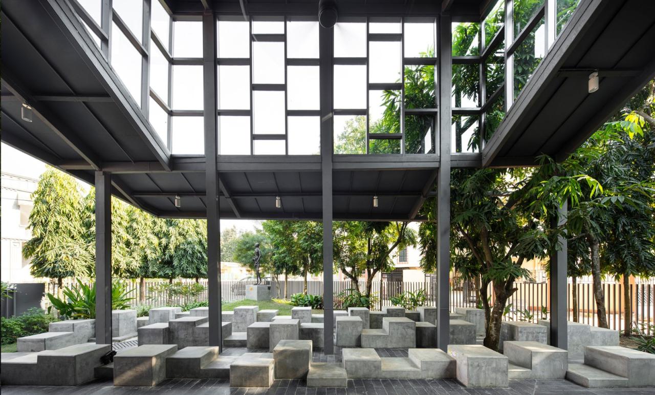 BIM建筑|Arthshila文化中心 – 文化适应及再利用私人基础设施 / Abin Design Studio BIM建筑|Arthshila文化中心 – 文化适应及再利用私人基础设施 / Abin Design Studio