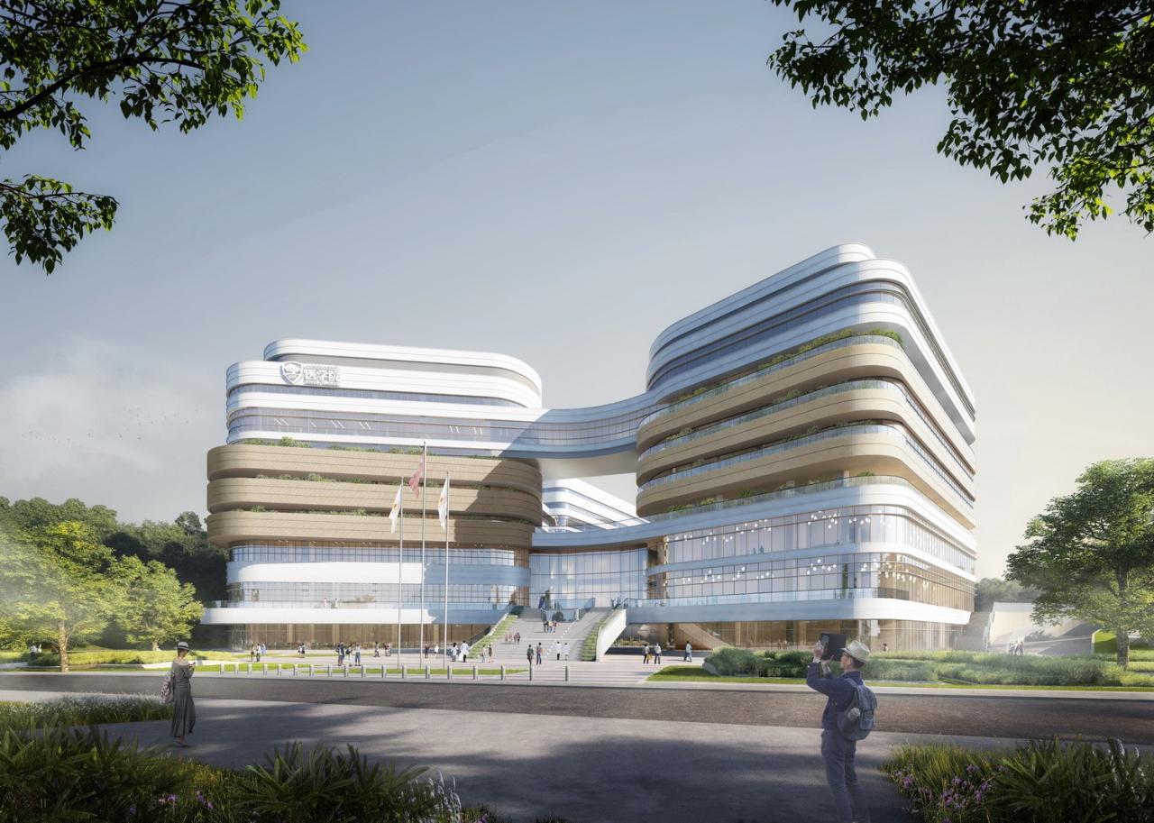 BIM建筑|以山水动脉形塑医校综合体:南方科技大学医学院及 南方科技大学附属医院 / 盖博建筑设计事务所 BIM建筑|以山水动脉形塑医校综合体:南方科技大学医学院及 南方科技大学附属医院 / 盖博建筑设计事务所