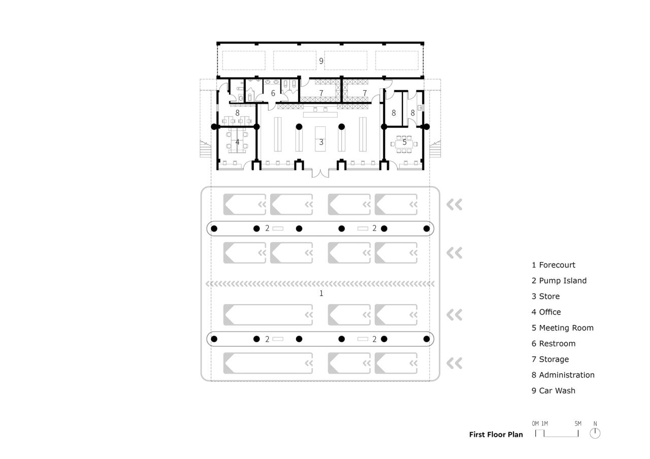 BIM建筑|哈鹿加油站 / SITUATE上下四方建筑事务所 BIM建筑|哈鹿加油站 / SITUATE上下四方建筑事务所