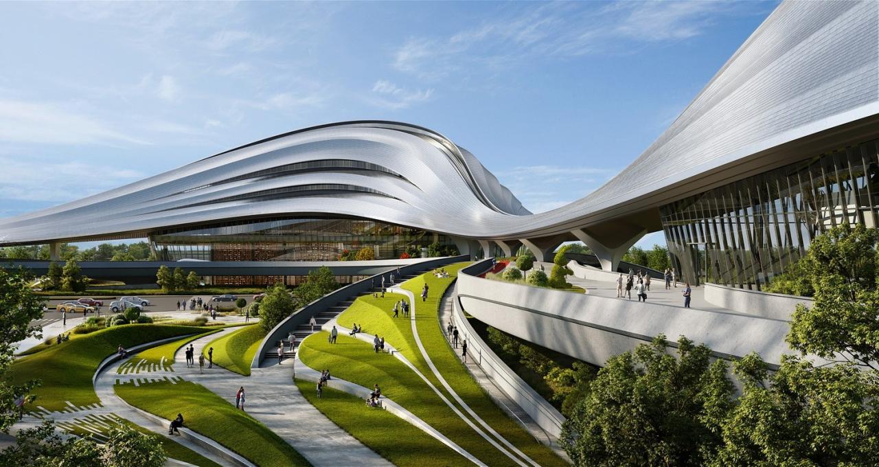 BIM建筑|用数字技术雕刻川流涌动:泾河新城国际文化艺术中心 / 奥雅纳 BIM建筑|用数字技术雕刻川流涌动:泾河新城国际文化艺术中心 / 奥雅纳