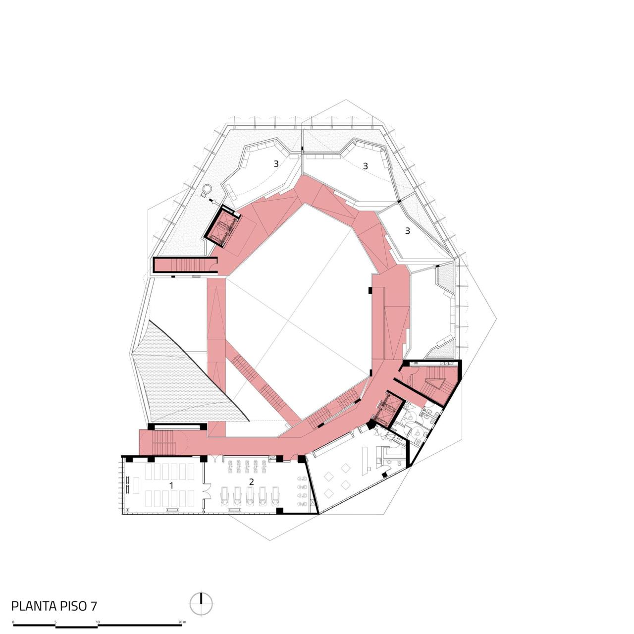 BIM建筑|楼梯漫步,圣地亚哥大学商业与经济学院 FAE / Marsino Arquitectura BIM建筑|楼梯漫步,圣地亚哥大学商业与经济学院 FAE / Marsino Arquitectura