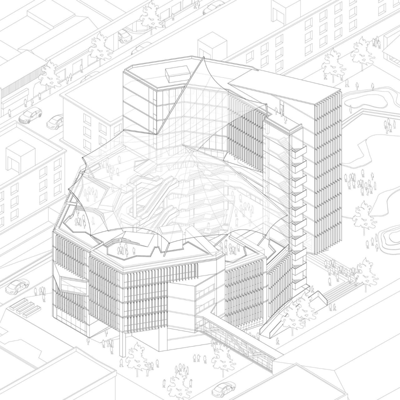 BIM建筑|楼梯漫步,圣地亚哥大学商业与经济学院 FAE / Marsino Arquitectura BIM建筑|楼梯漫步,圣地亚哥大学商业与经济学院 FAE / Marsino Arquitectura
