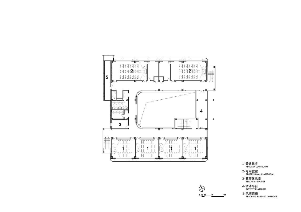 BIM建筑|自由理想的“花园城堡” :济南北康初中教育建筑群落 / UA 尤安设计 BIM建筑|自由理想的“花园城堡” :济南北康初中教育建筑群落 / UA 尤安设计