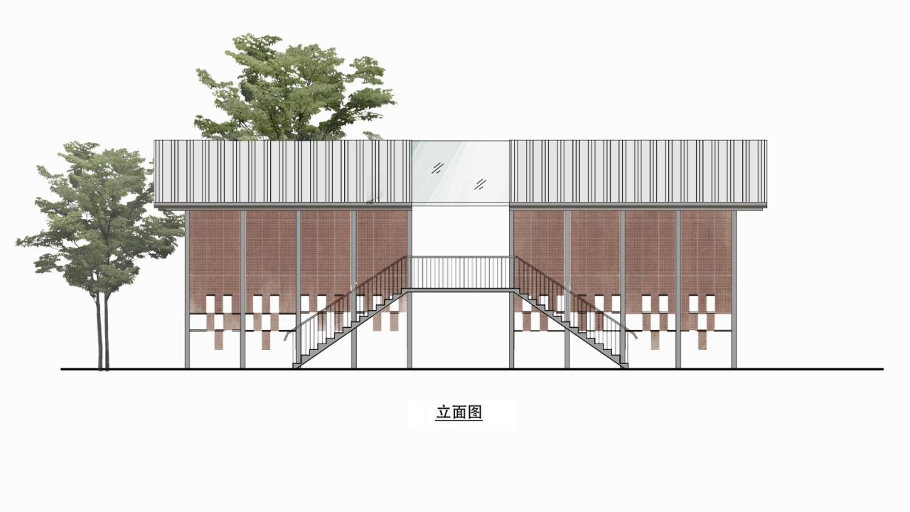 BIM建筑|面朝花海的棕厕 / 在行建筑 BIM建筑|面朝花海的棕厕 / 在行建筑