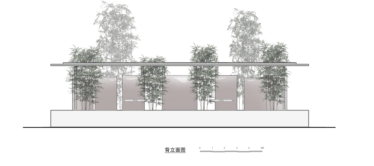 BIM建筑|竹影摇曳的无性别公共卫生间:安石卷厕 / 在行建筑 BIM建筑|竹影摇曳的无性别公共卫生间:安石卷厕 / 在行建筑