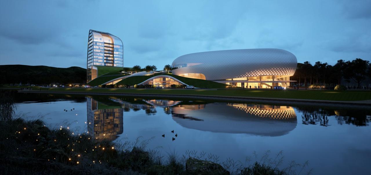 BIM建筑|广东梅州丰顺文体中心 / 深圳迈思建筑设计有限公司 BIM建筑|广东梅州丰顺文体中心 / 深圳迈思建筑设计有限公司