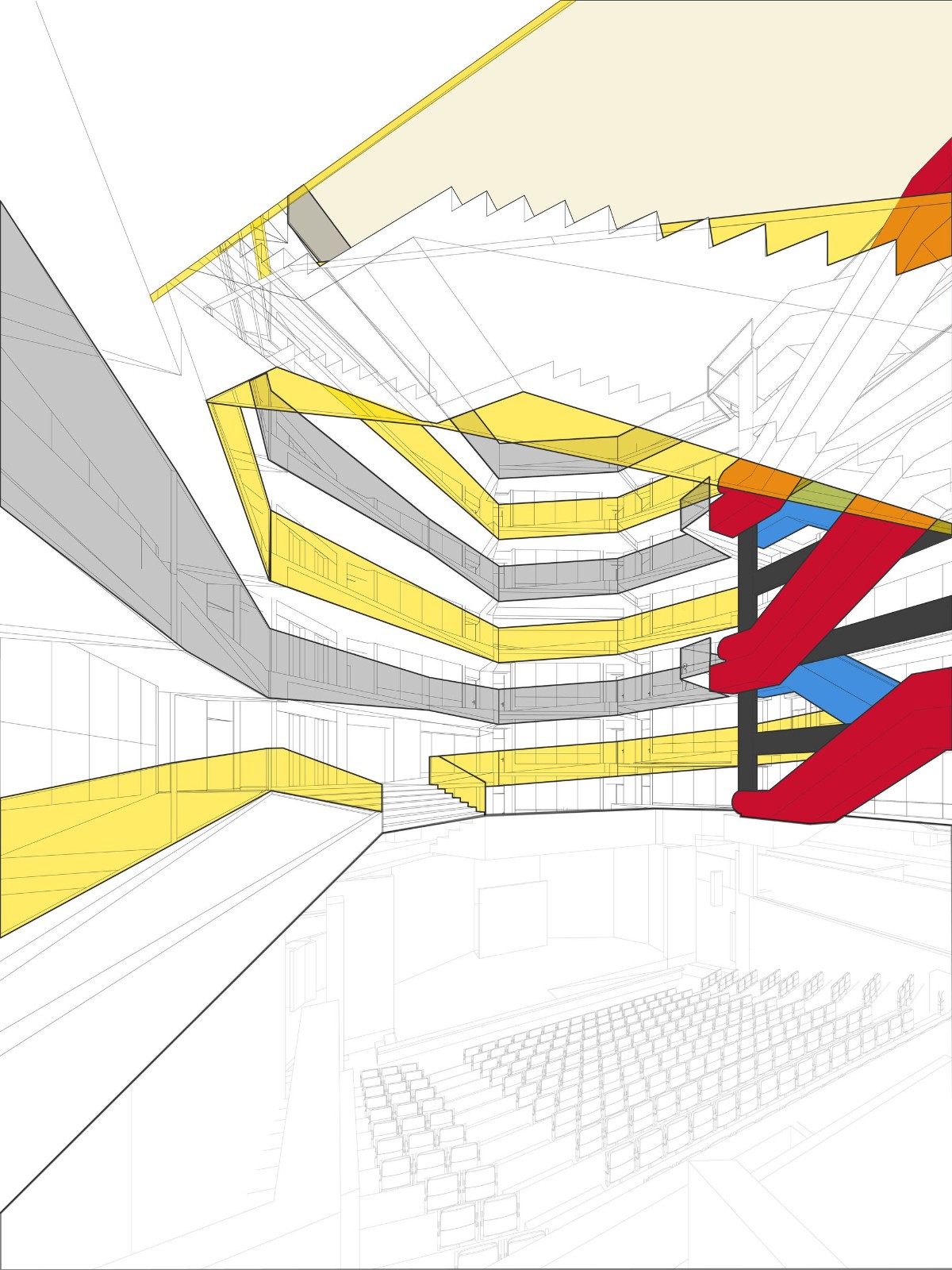 BIM建筑|楼梯漫步,圣地亚哥大学商业与经济学院 FAE / Marsino Arquitectura BIM建筑|楼梯漫步,圣地亚哥大学商业与经济学院 FAE / Marsino Arquitectura