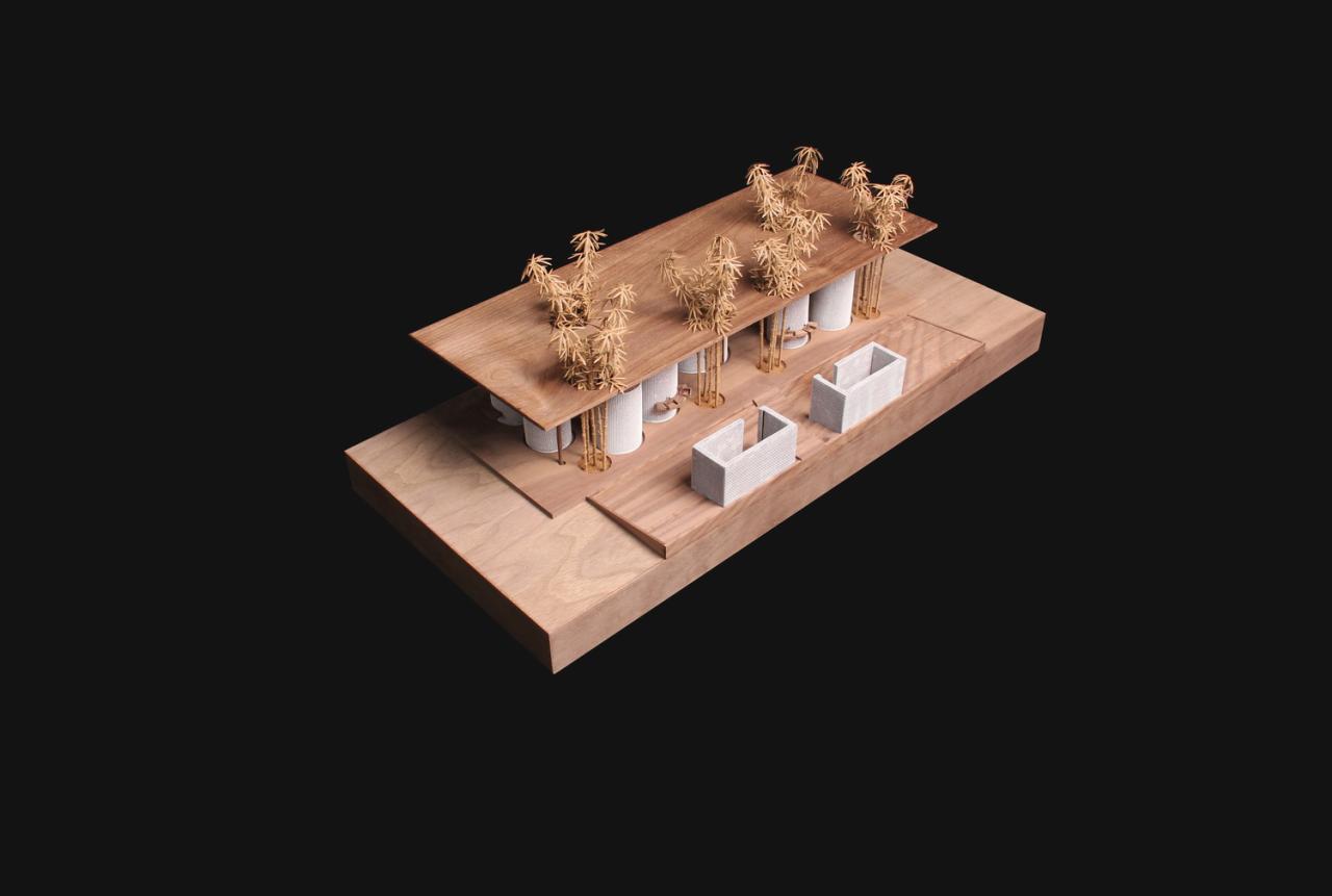 BIM建筑|竹影摇曳的无性别公共卫生间:安石卷厕 / 在行建筑 BIM建筑|竹影摇曳的无性别公共卫生间:安石卷厕 / 在行建筑