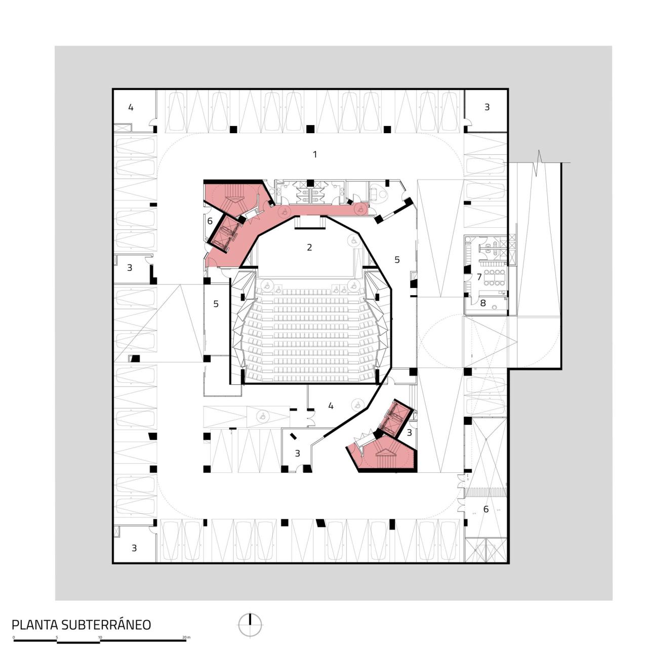 BIM建筑|楼梯漫步,圣地亚哥大学商业与经济学院 FAE / Marsino Arquitectura BIM建筑|楼梯漫步,圣地亚哥大学商业与经济学院 FAE / Marsino Arquitectura