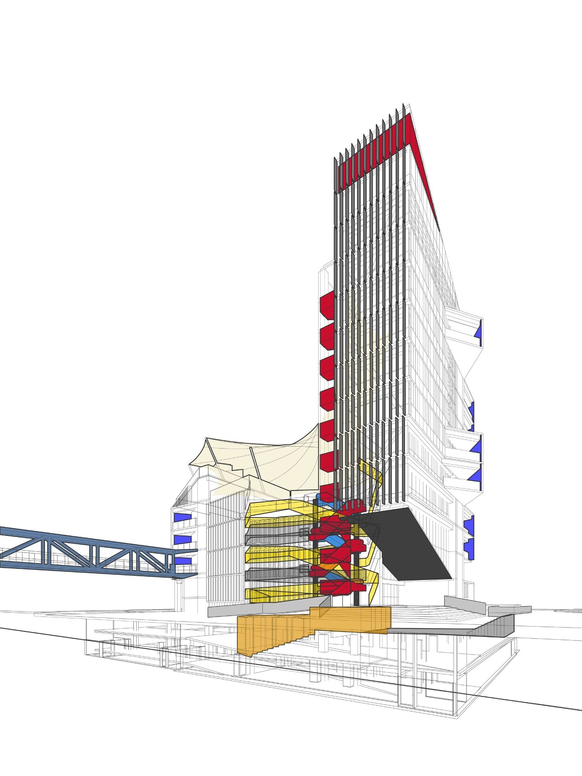 BIM建筑|楼梯漫步,圣地亚哥大学商业与经济学院 FAE / Marsino Arquitectura BIM建筑|楼梯漫步,圣地亚哥大学商业与经济学院 FAE / Marsino Arquitectura