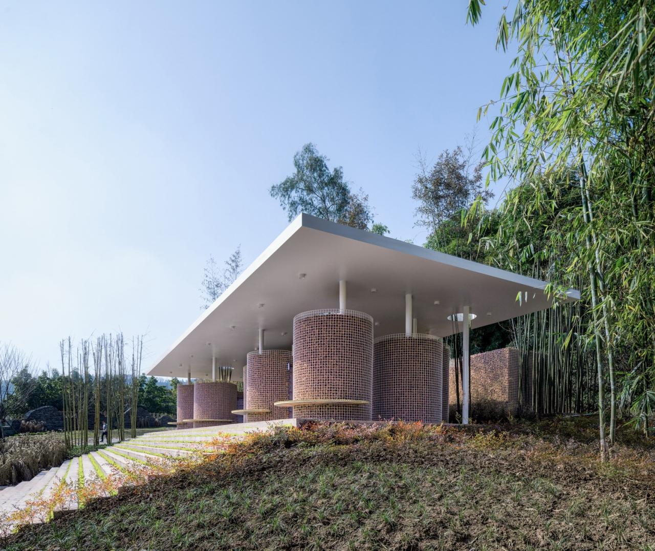 BIM建筑|竹影摇曳的无性别公共卫生间:安石卷厕 / 在行建筑 BIM建筑|竹影摇曳的无性别公共卫生间:安石卷厕 / 在行建筑
