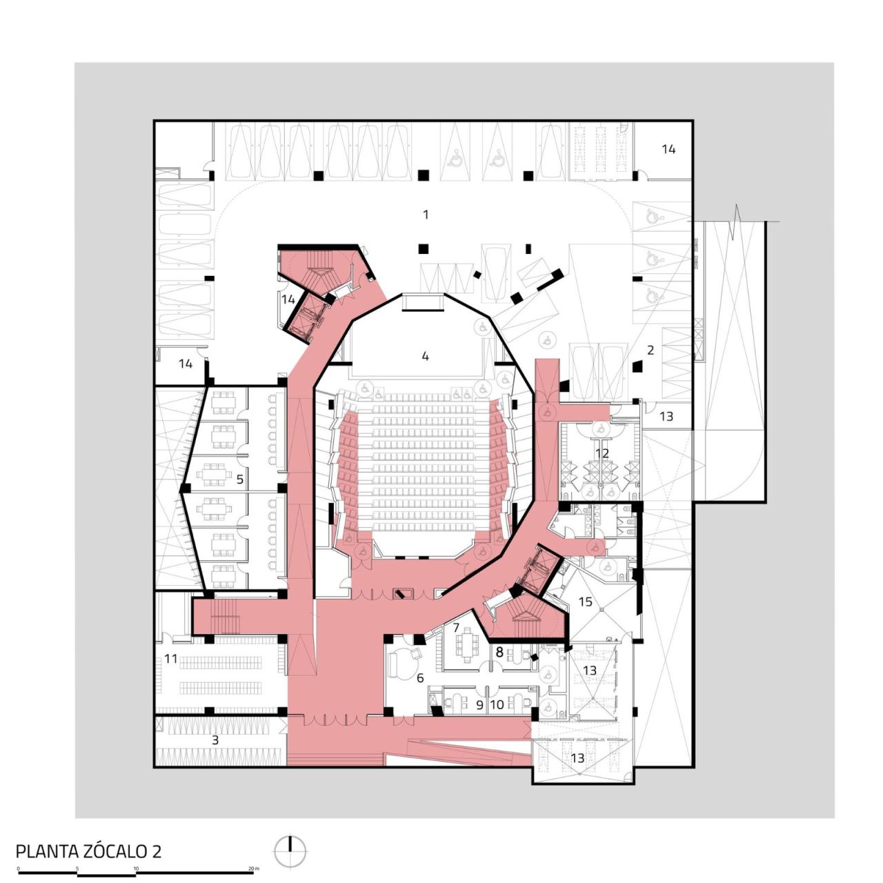 BIM建筑|楼梯漫步,圣地亚哥大学商业与经济学院 FAE / Marsino Arquitectura BIM建筑|楼梯漫步,圣地亚哥大学商业与经济学院 FAE / Marsino Arquitectura