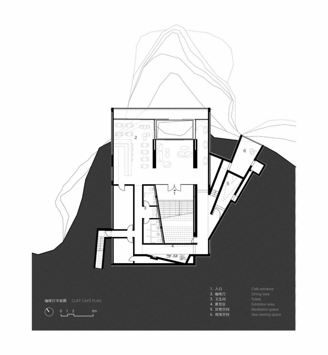 BIM建筑|崖顶咖啡厅及塔居 / 迹•建筑事务所(TAO) BIM建筑|崖顶咖啡厅及塔居 / 迹•建筑事务所(TAO)