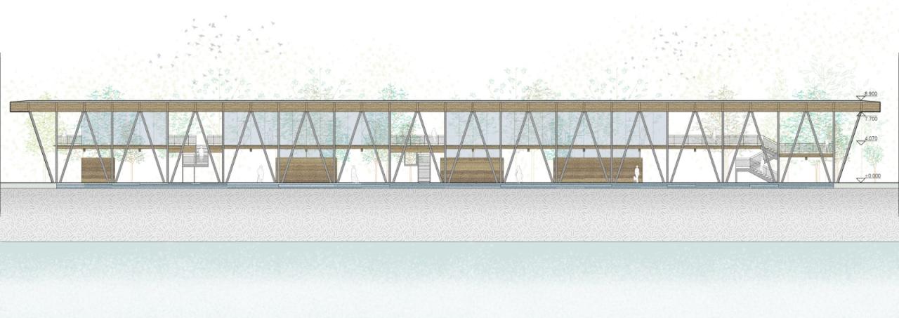 BIM建筑|杭州滨江公共空间·长亭驿 / 同济原作设计工作室 BIM建筑|杭州滨江公共空间·长亭驿 / 同济原作设计工作室