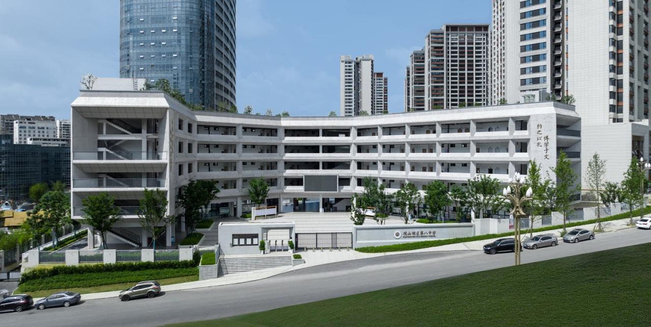 BIM建筑|如有机生命体般自由生长:贵阳·观山湖区第八中学 BIM建筑|如有机生命体般自由生长:贵阳·观山湖区第八中学