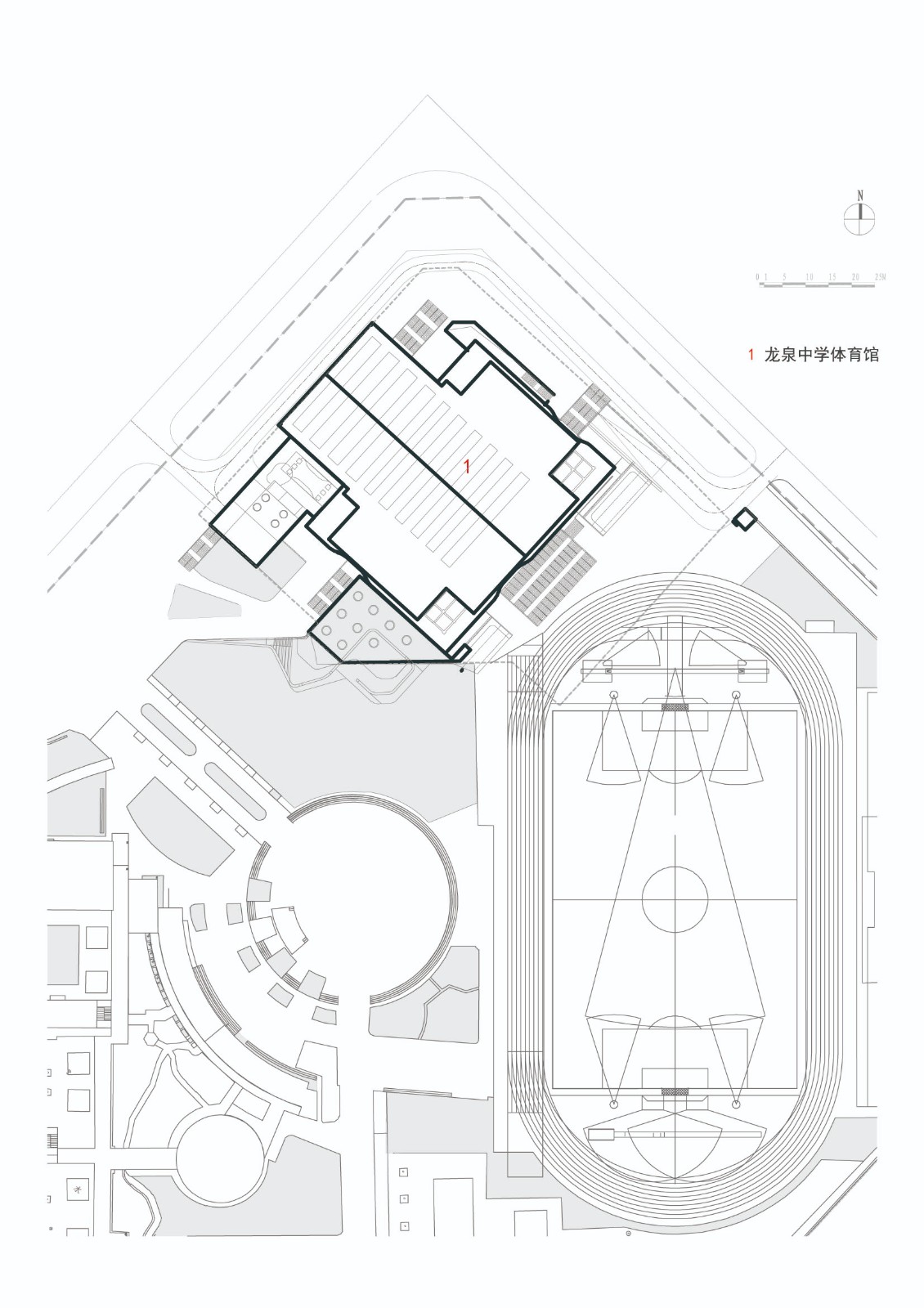 BIM建筑|龙泉中学体育馆 / 中国建筑西南设计研究院有限公司 BIM建筑|龙泉中学体育馆 / 中国建筑西南设计研究院有限公司