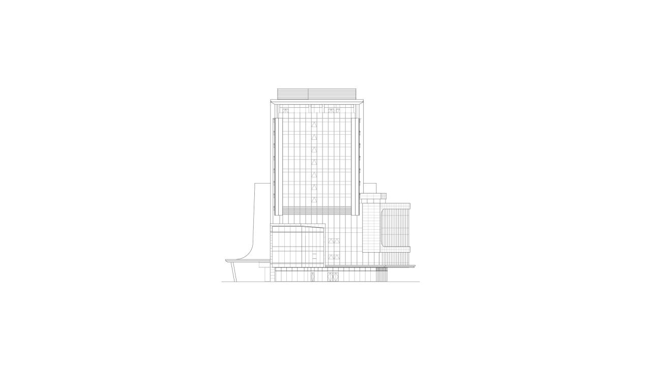 BIM建筑|上海新虹桥灿辉希尔顿五星级酒店:一幅展现流线与速度感的立面画卷 / 三益建筑 BIM建筑|上海新虹桥灿辉希尔顿五星级酒店:一幅展现流线与速度感的立面画卷 / 三益建筑