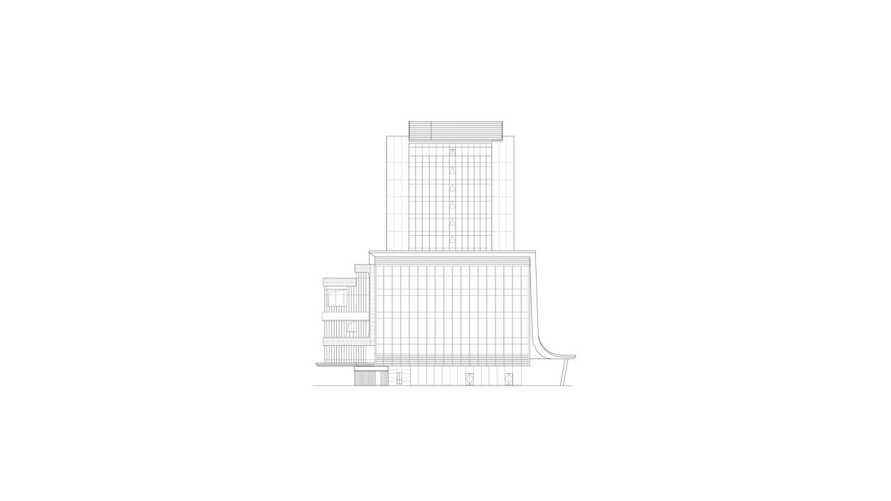 BIM建筑|上海新虹桥灿辉希尔顿五星级酒店:一幅展现流线与速度感的立面画卷 / 三益建筑 BIM建筑|上海新虹桥灿辉希尔顿五星级酒店:一幅展现流线与速度感的立面画卷 / 三益建筑