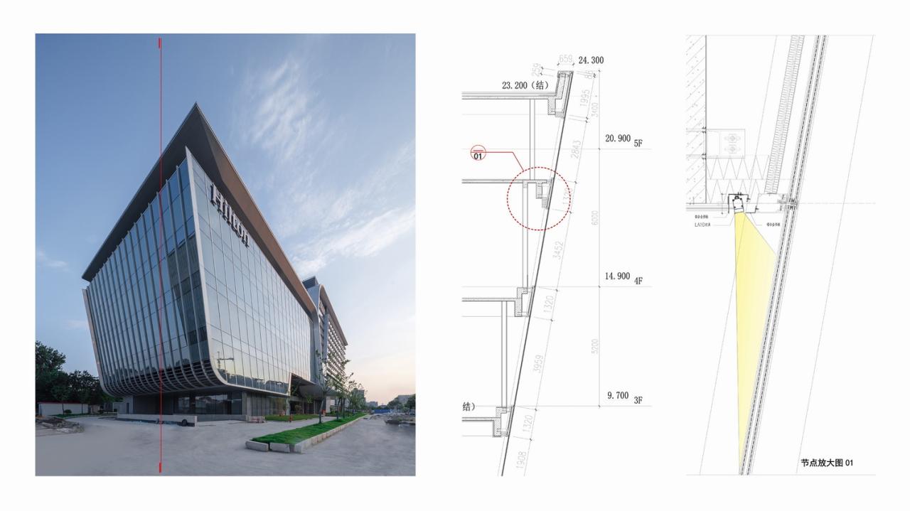 BIM建筑|上海新虹桥灿辉希尔顿五星级酒店:一幅展现流线与速度感的立面画卷 / 三益建筑 BIM建筑|上海新虹桥灿辉希尔顿五星级酒店:一幅展现流线与速度感的立面画卷 / 三益建筑
