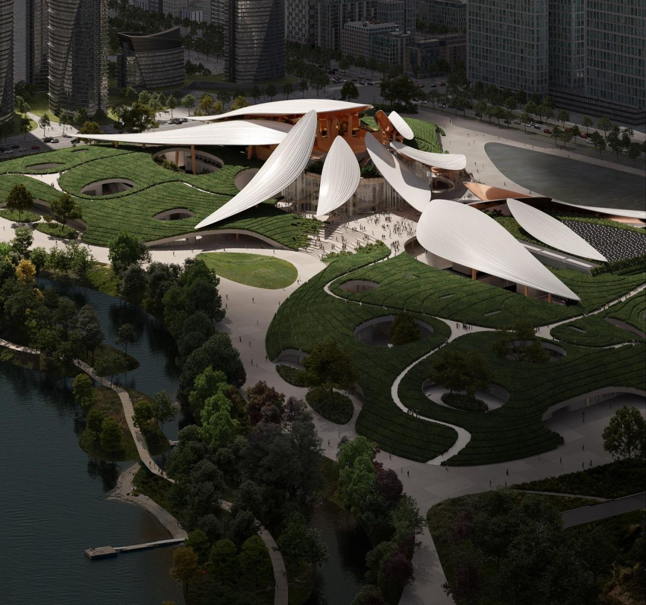 BIM建筑|安吉“两山”未来科技城文化艺术中心 / MAD马岩松新作 BIM建筑|安吉“两山”未来科技城文化艺术中心 / MAD马岩松新作