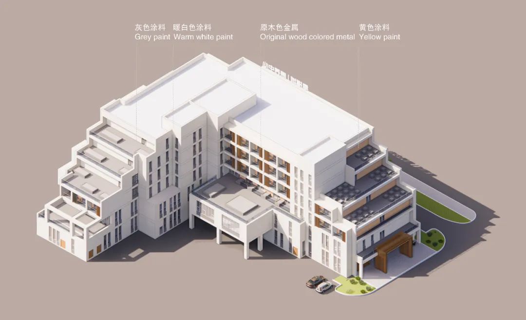 BIM建筑|多层养老中心与外部环境的互动-博元养老中心 / UUA BIM建筑|多层养老中心与外部环境的互动-博元养老中心 / UUA