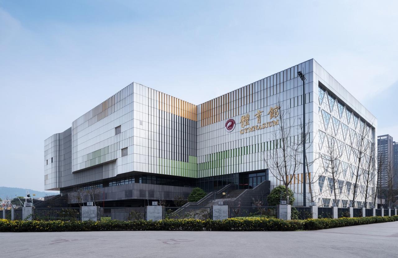 BIM建筑|龙泉中学体育馆 / 中国建筑西南设计研究院有限公司 BIM建筑|龙泉中学体育馆 / 中国建筑西南设计研究院有限公司