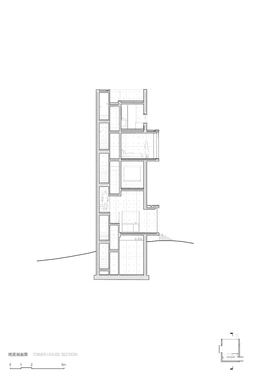BIM建筑|崖顶咖啡厅及塔居 / 迹•建筑事务所(TAO) BIM建筑|崖顶咖啡厅及塔居 / 迹•建筑事务所(TAO)