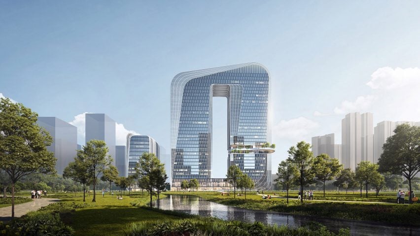 BIM建筑|凯达设计珠海拱形摩天大楼 BIM建筑|凯达设计珠海拱形摩天大楼