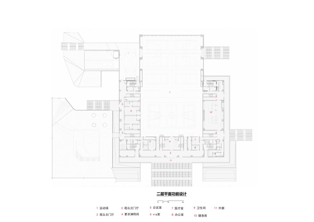 BIM建筑|龙泉中学体育馆 / 中国建筑西南设计研究院有限公司 BIM建筑|龙泉中学体育馆 / 中国建筑西南设计研究院有限公司