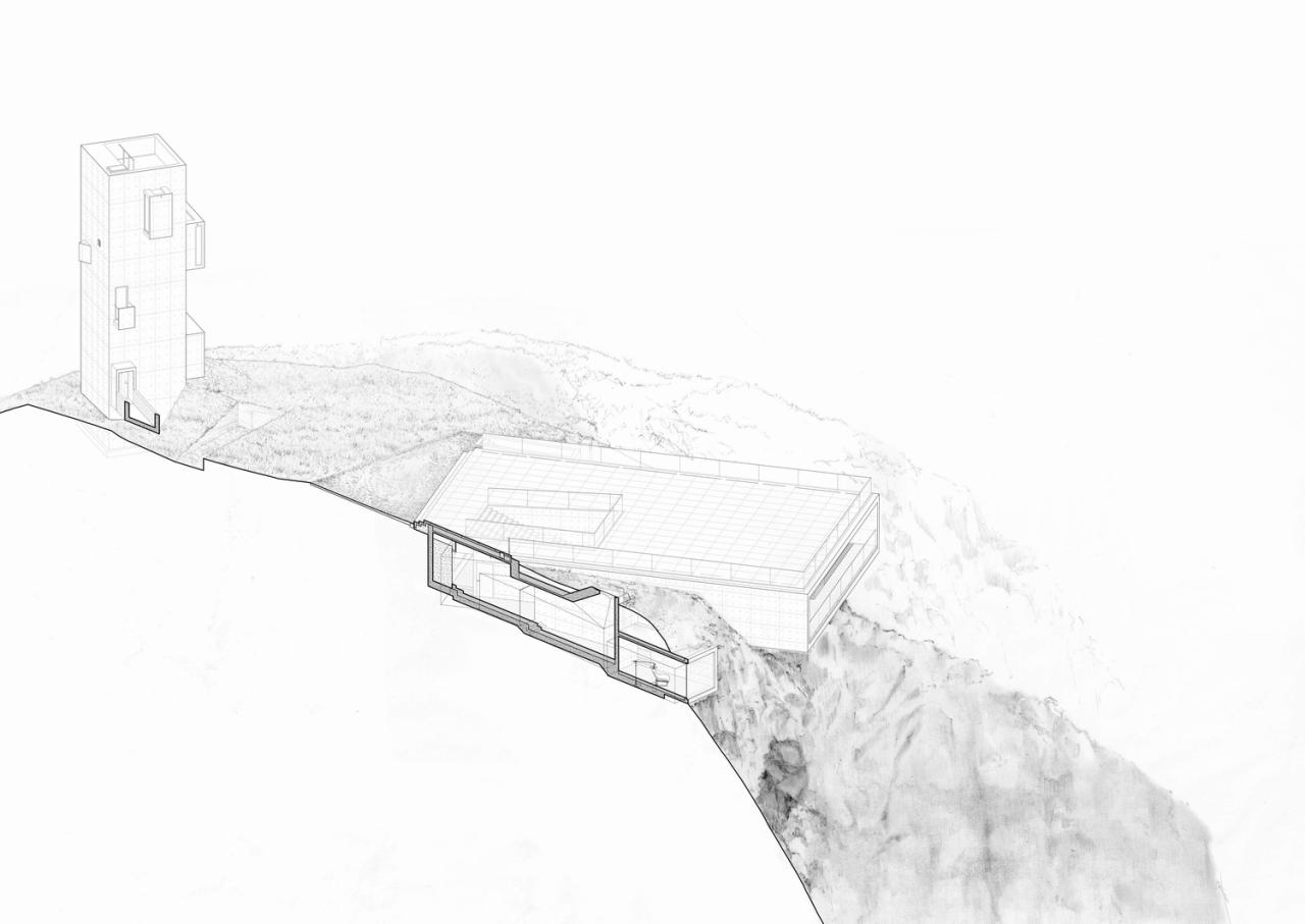BIM建筑|崖顶咖啡厅及塔居 / 迹•建筑事务所(TAO) BIM建筑|崖顶咖啡厅及塔居 / 迹•建筑事务所(TAO)