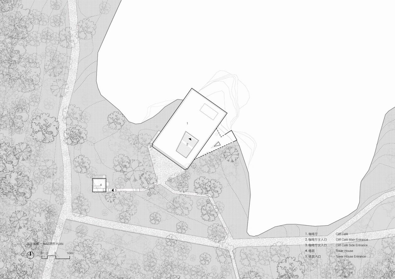 BIM建筑|崖顶咖啡厅及塔居 / 迹•建筑事务所(TAO) BIM建筑|崖顶咖啡厅及塔居 / 迹•建筑事务所(TAO)