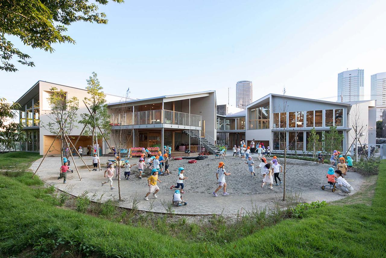 BIM建筑|大风车,鹿岛田托儿所 / TERRAIN architects BIM建筑|大风车,鹿岛田托儿所 / TERRAIN architects