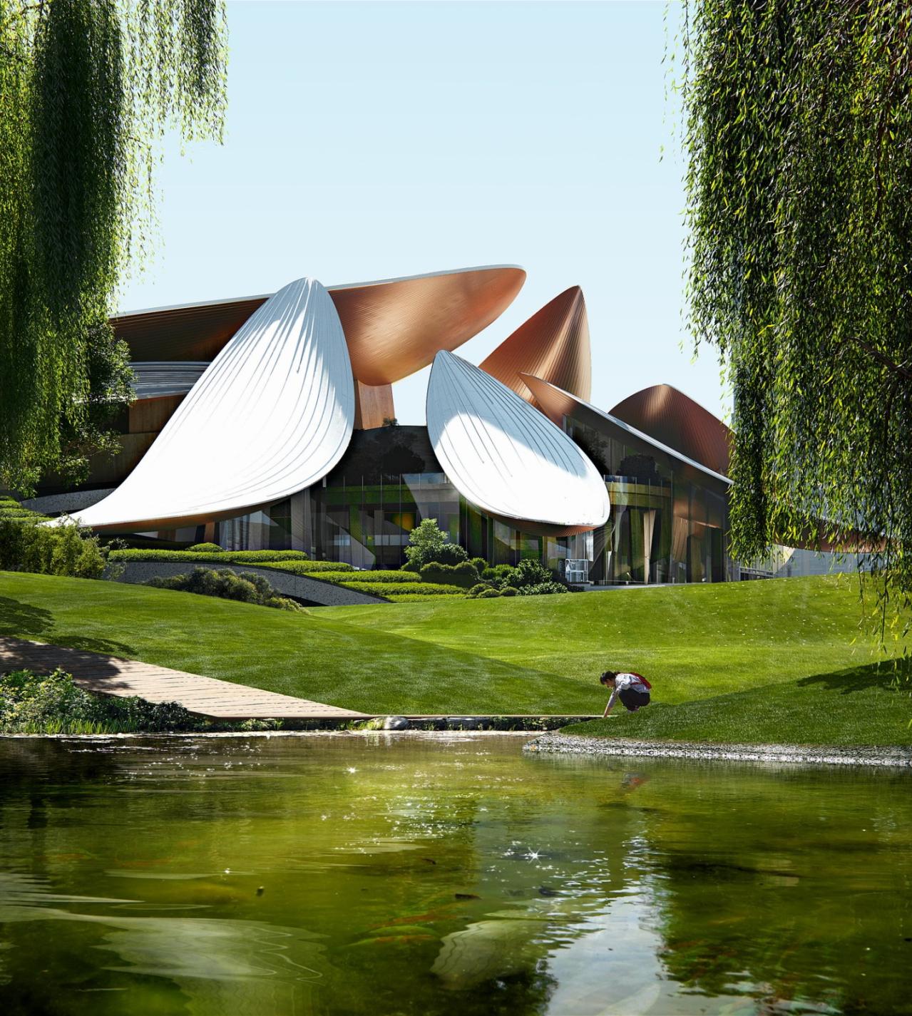 BIM建筑|安吉“两山”未来科技城文化艺术中心 / MAD马岩松新作 BIM建筑|安吉“两山”未来科技城文化艺术中心 / MAD马岩松新作