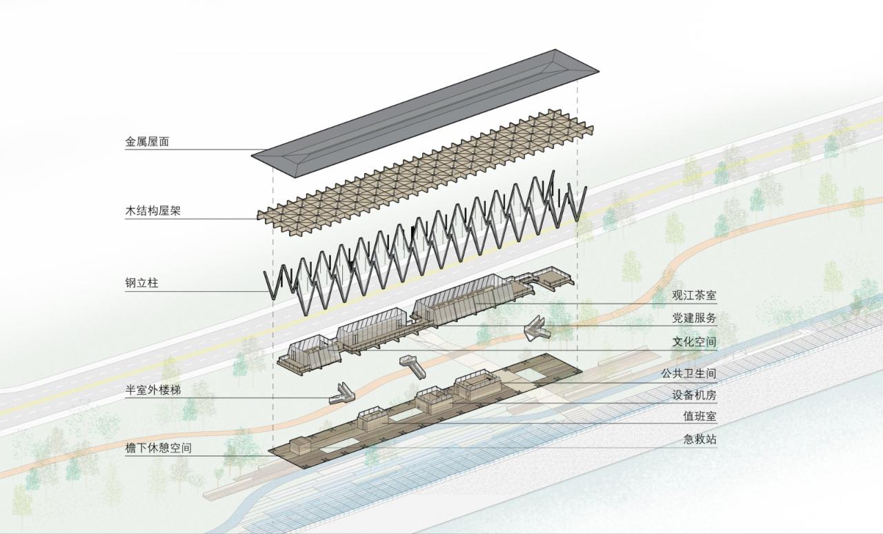 BIM建筑|杭州滨江公共空间·长亭驿 / 同济原作设计工作室 BIM建筑|杭州滨江公共空间·长亭驿 / 同济原作设计工作室