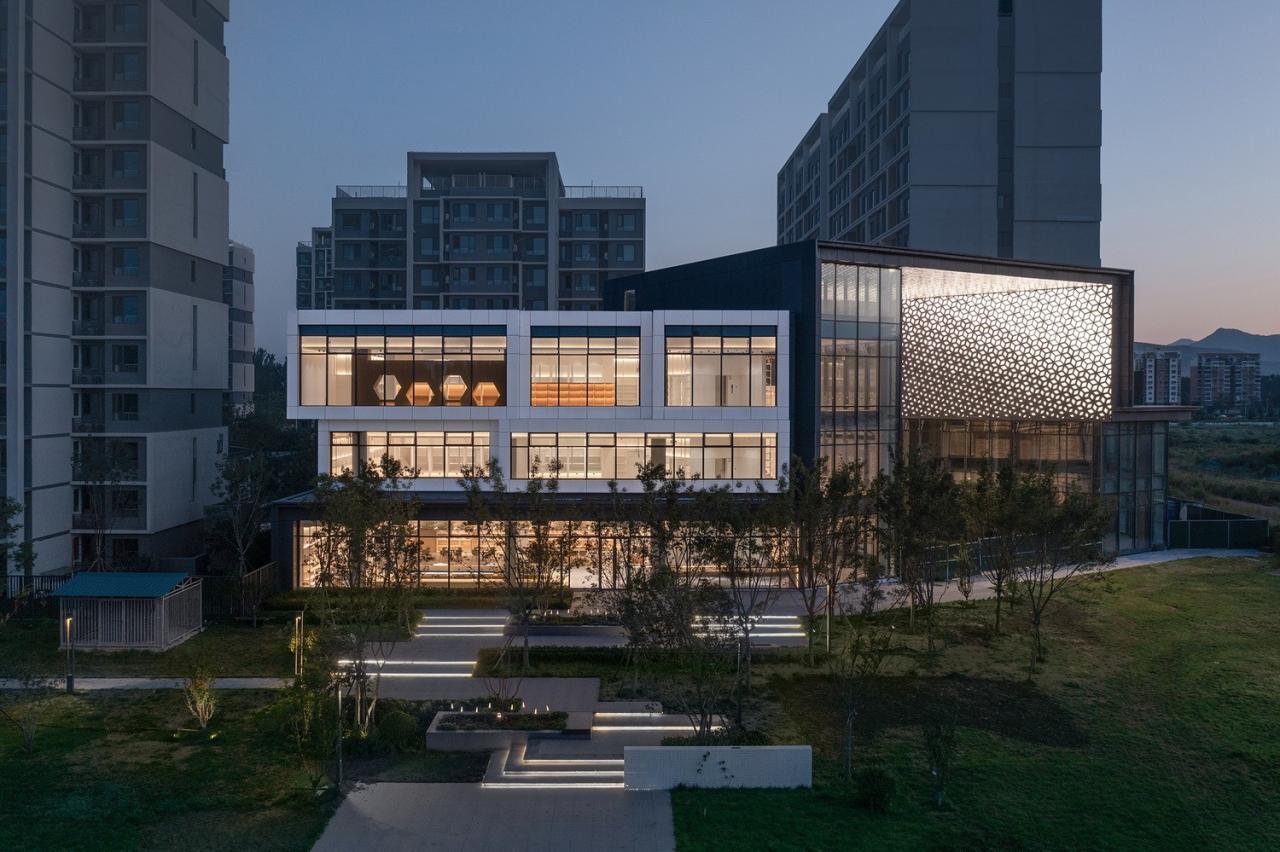 BIM建筑|首创和园·平谷新城租赁住房社区图书馆 / 严旸建筑设计 BIM建筑|首创和园·平谷新城租赁住房社区图书馆 / 严旸建筑设计