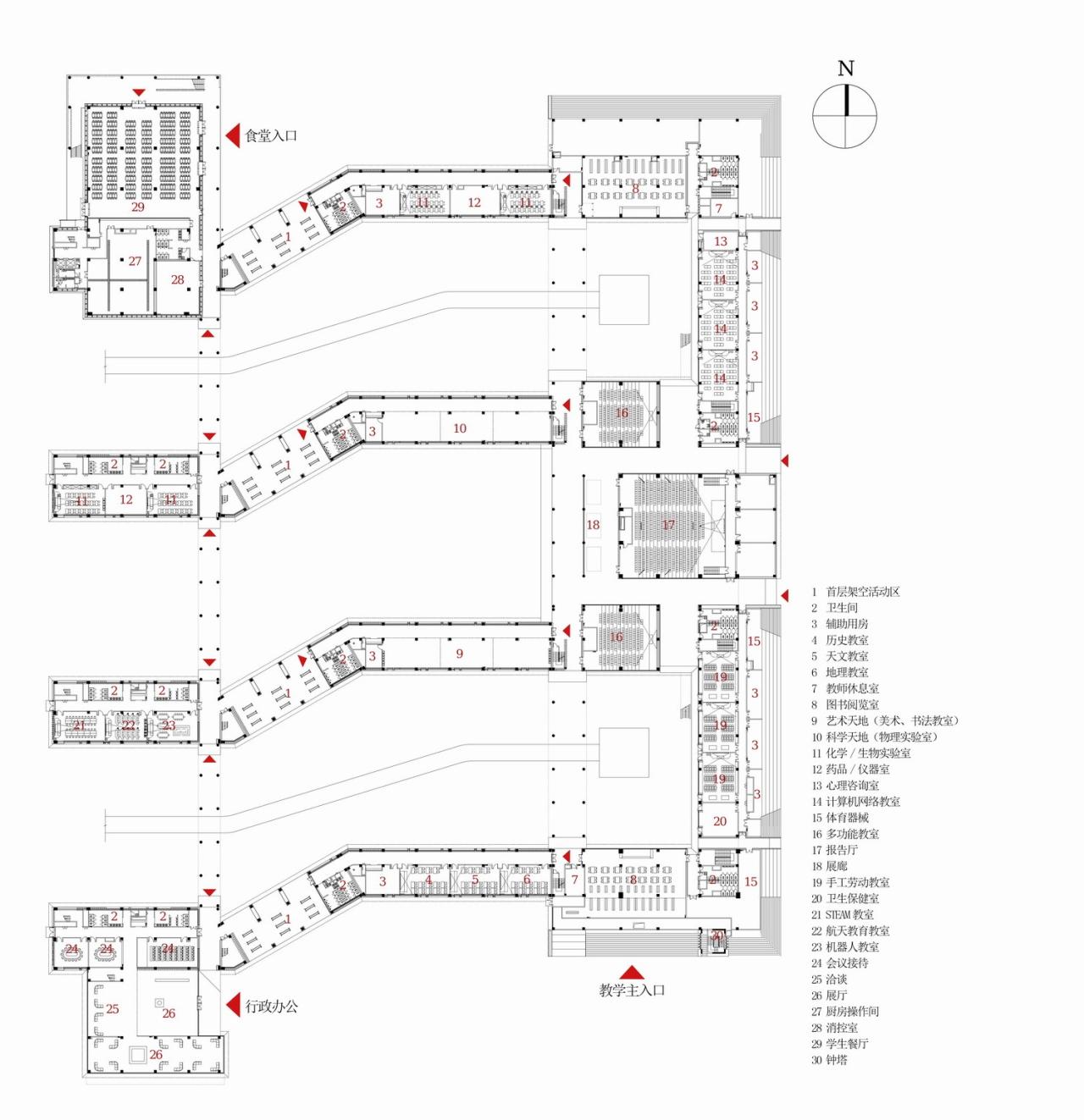 BIM建筑|渤海实验学校(基础教育部) / 中科院建筑设计研究院有限公司 BIM建筑|渤海实验学校(基础教育部) / 中科院建筑设计研究院有限公司
