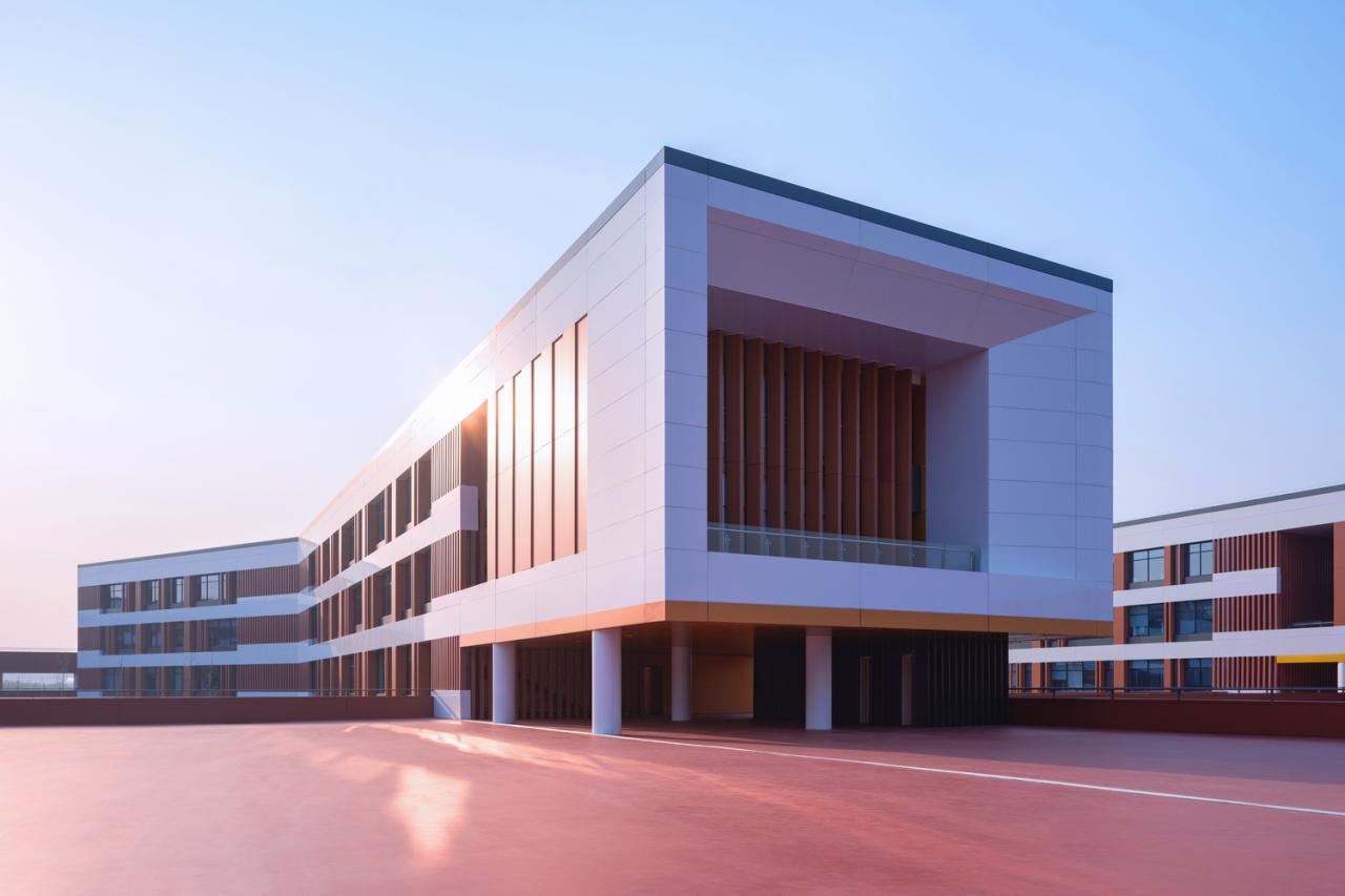 BIM建筑|渤海实验学校(基础教育部) / 中科院建筑设计研究院有限公司 BIM建筑|渤海实验学校(基础教育部) / 中科院建筑设计研究院有限公司