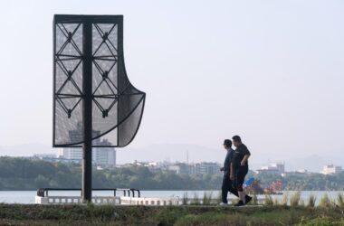 BIM建筑|‘起风了’装置,瀫石光河道护岸改造 / 华中科技大学建规学院 + 青·微舍工作室-BIM建筑网