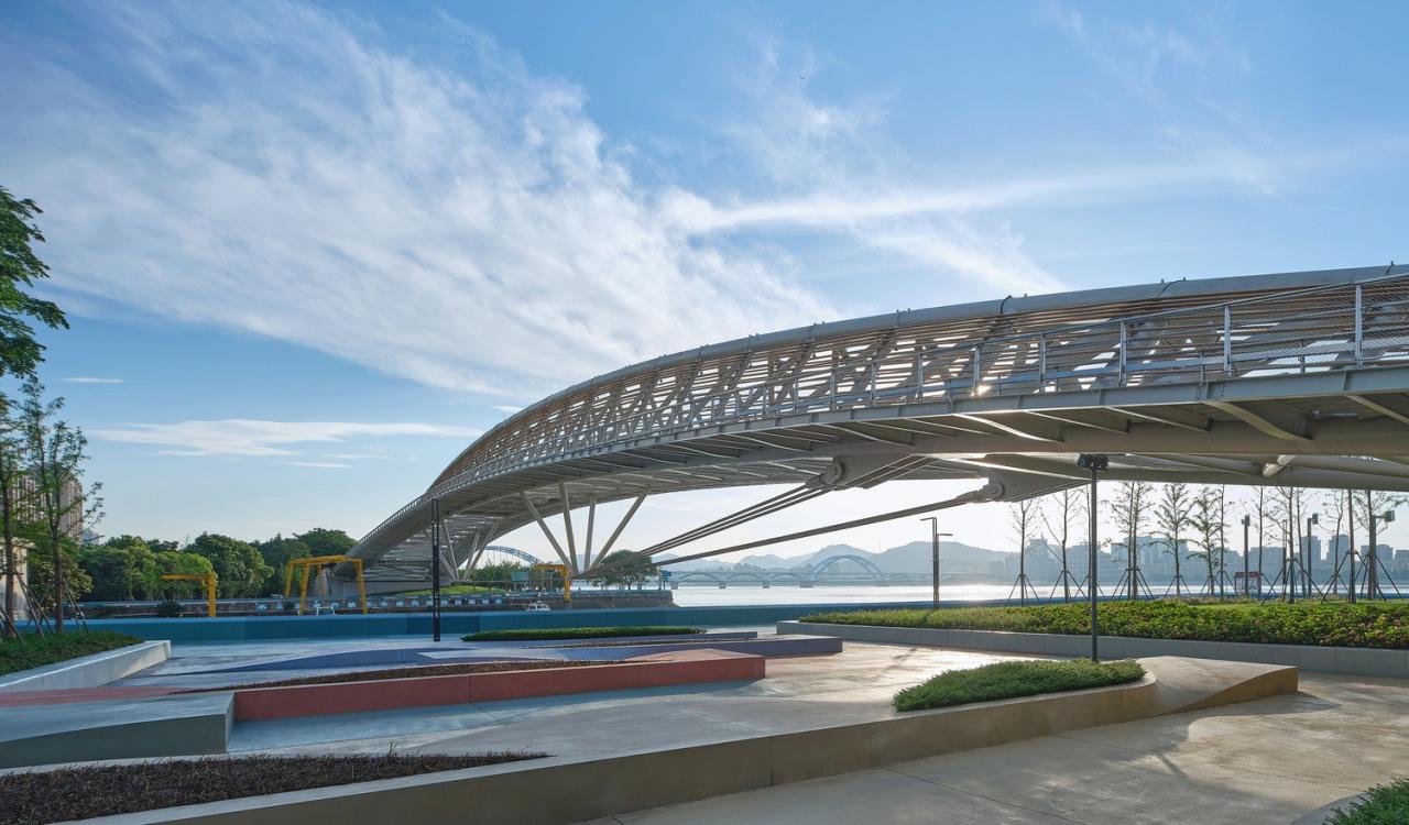 BIM建筑|杭州滨江公共空间·绸桥 / 同济原作设计工作室 BIM建筑|杭州滨江公共空间·绸桥 / 同济原作设计工作室