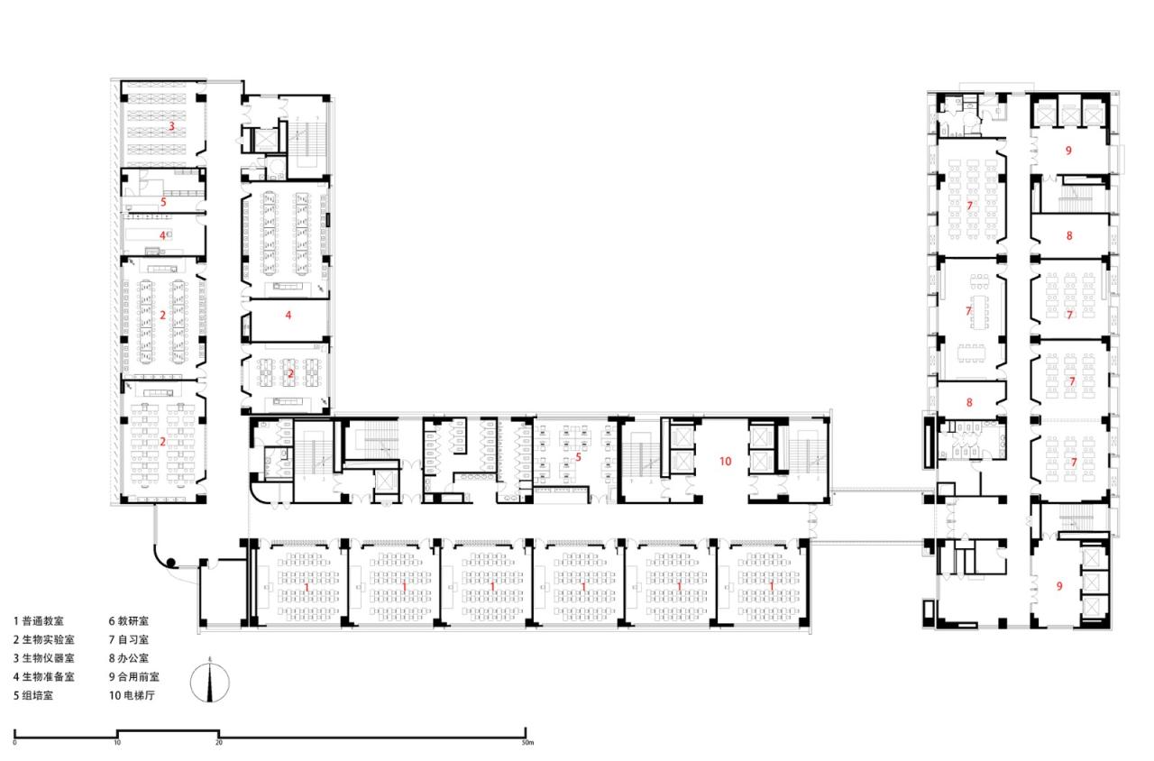 BIM建筑|西安高新第一中学(高中部)改扩建 / 中国建筑西北设计研究院 屈培青工作室 BIM建筑|西安高新第一中学(高中部)改扩建 / 中国建筑西北设计研究院 屈培青工作室
