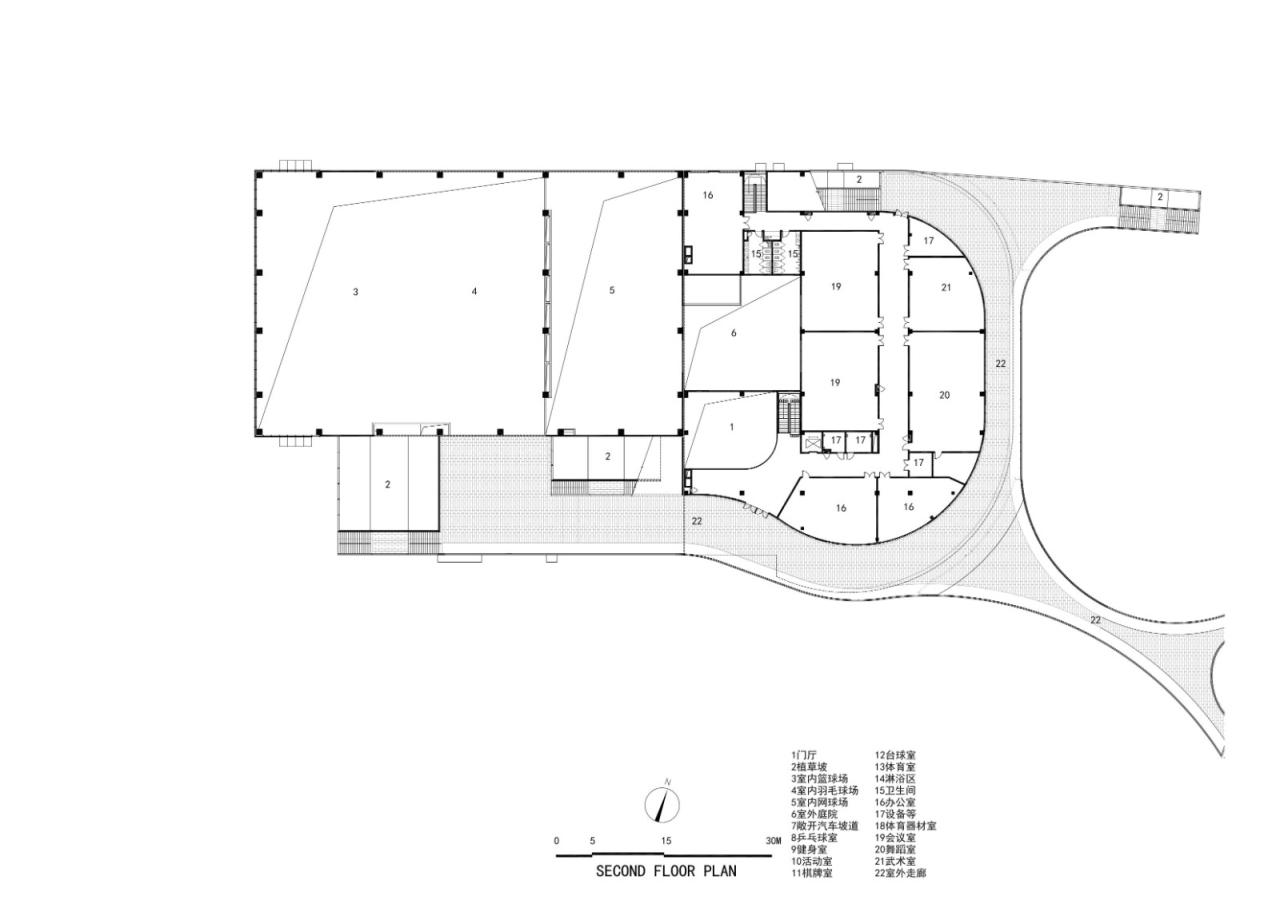 BIM建筑|上海三林懿德社区文体中心:“镶嵌”在社区当中的一站式“体育+”公园 / 三益中国 BIM建筑|上海三林懿德社区文体中心:“镶嵌”在社区当中的一站式“体育+”公园 / 三益中国